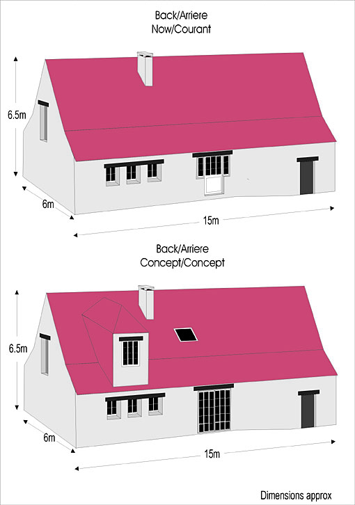 Plan rear elevation